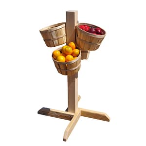 7754 4X4 POLE RACK WITH PECK BASKETS, 4 EACH