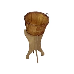 K-57 WOOD BUSHEL DISPLAY WITH ONE BASKET