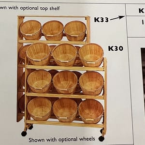 P-K33 1/2 PECK DISPLAY WITH 12 BASKETS